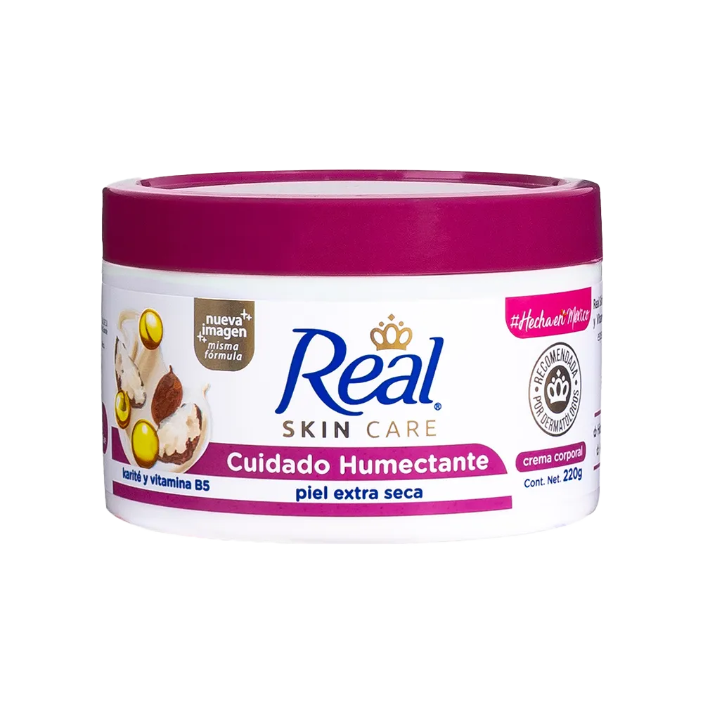 Crema Solida Corporal Cuidado Humectante Real 220 g