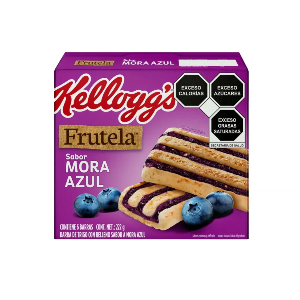 Barra De Trigo 6 Pzs Mora Azul Kelloggs 222 g