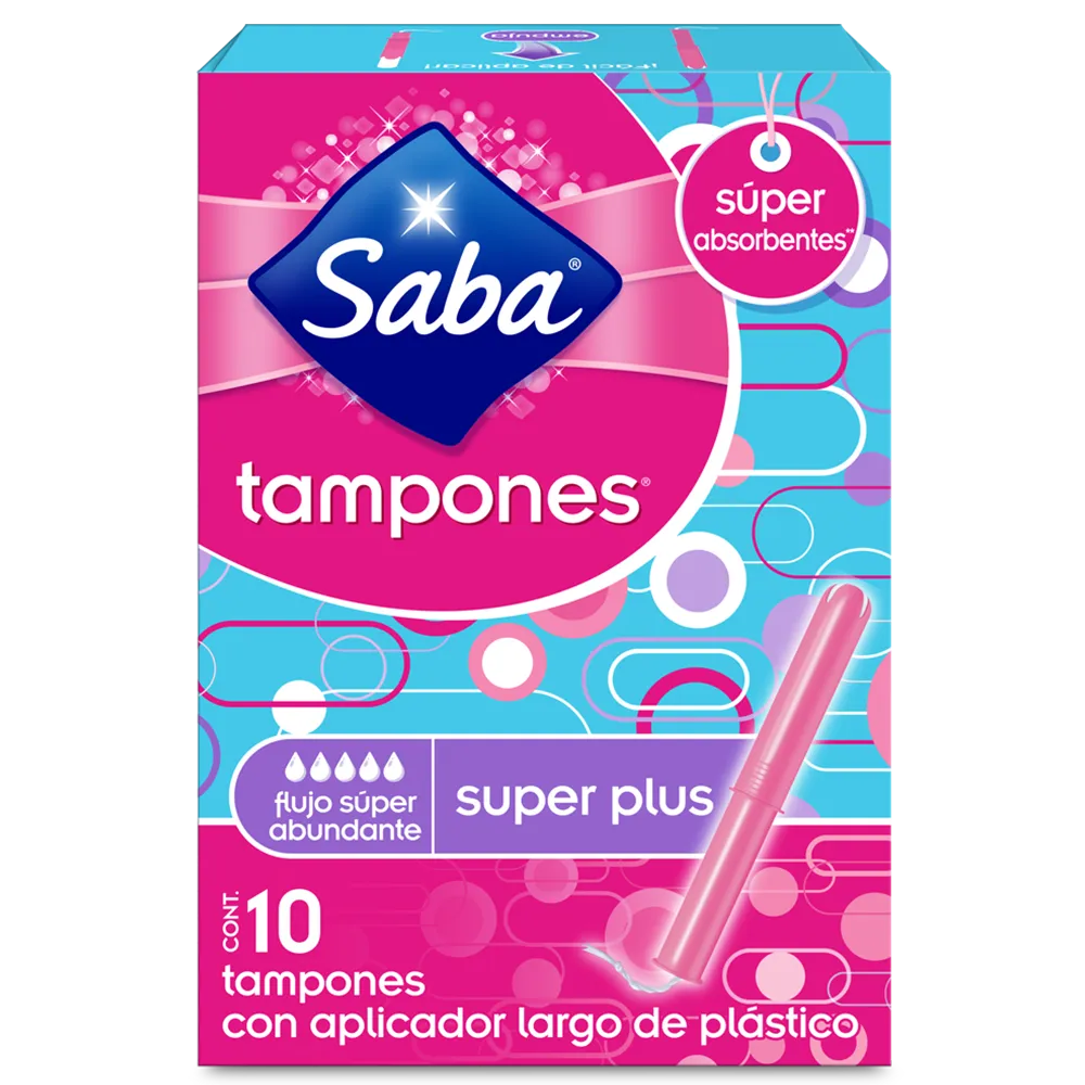 Tampones Super Plus Saba 10 Pza
