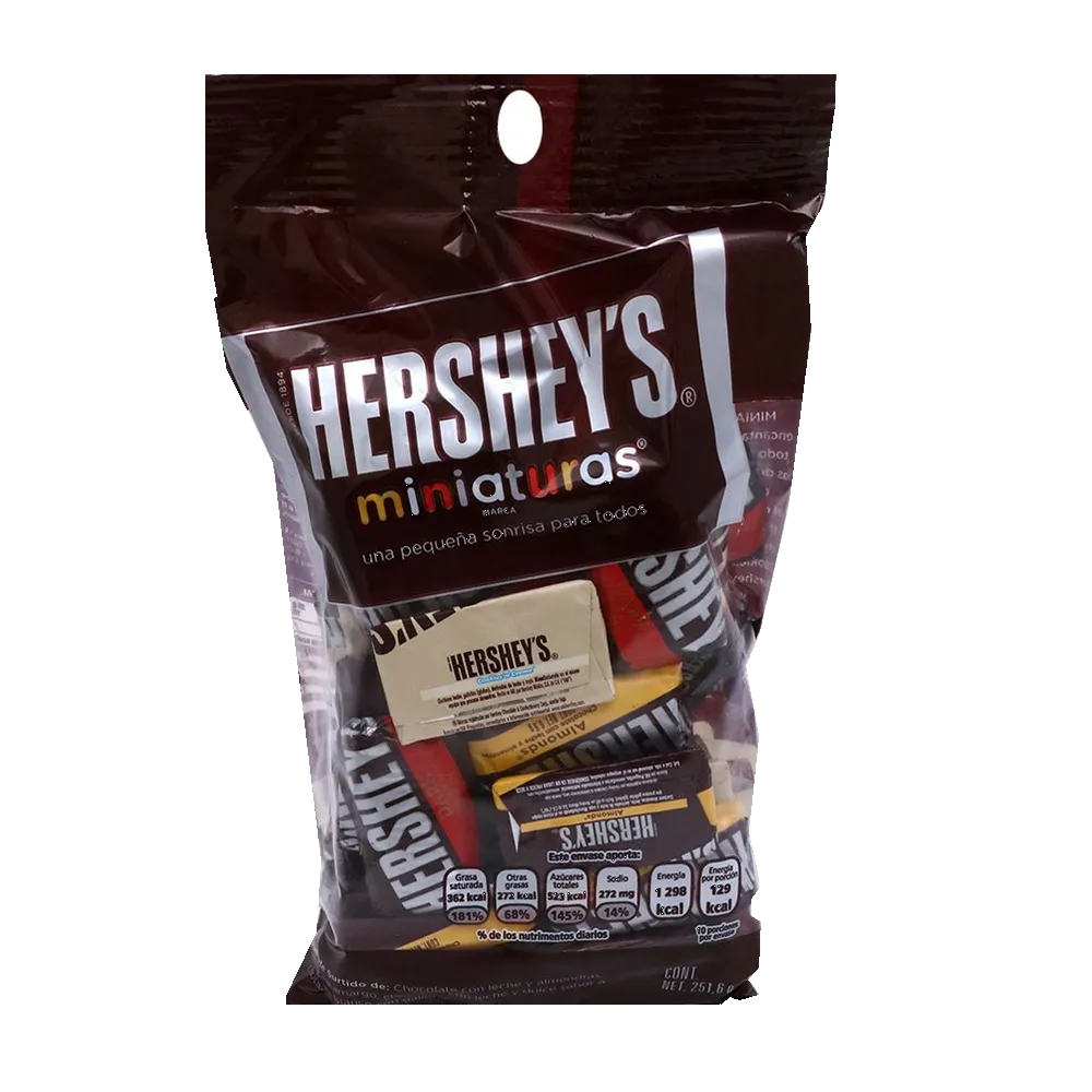 Bolsa Chocolate Con Leche Miniaturas Hersheys 251 g