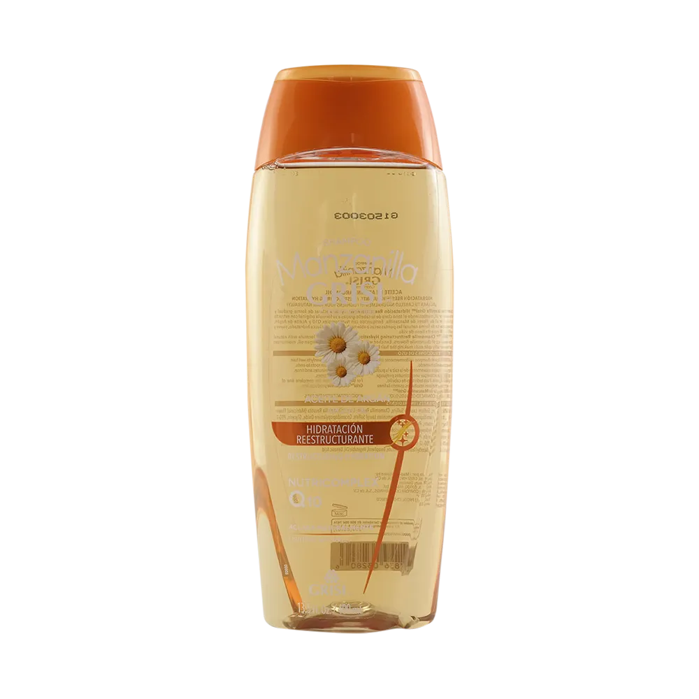 Shampoo con Manzanilla y aceite de argan para hidratar Grisi 400 Ml