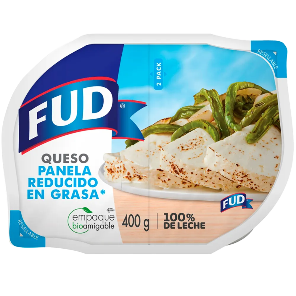 Queso Panela 2 Pack Bajo En Grasa Fud 400 g
