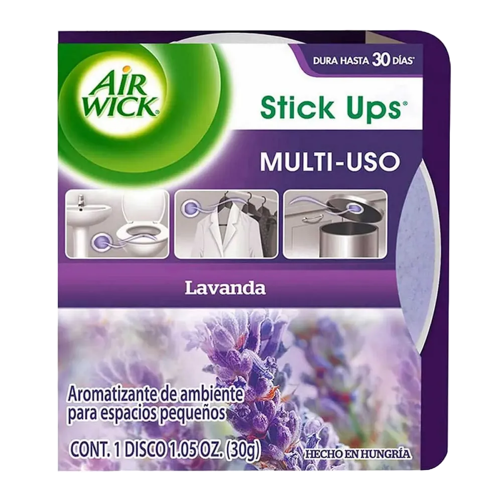 Aromatizante En Gel Stick Ups Lavanda Airwick Lavanda Airwick 1 Pza