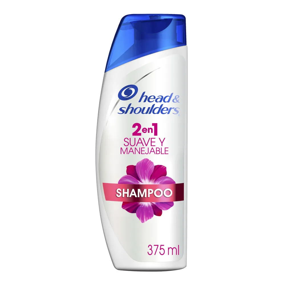 Shampoo 2 En 1 Suave Manejable Head&Shoulders 375 Ml