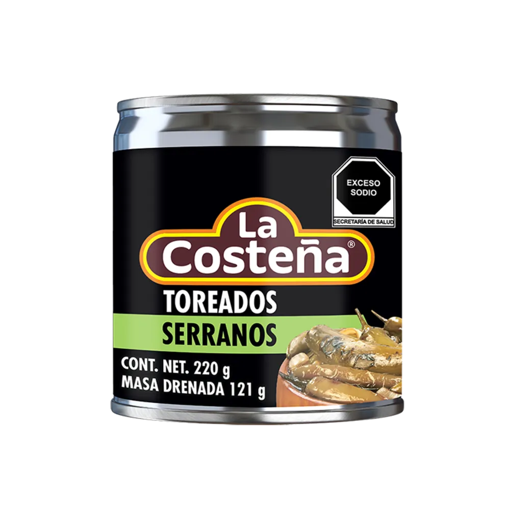 Chiles Serranos Toreados La Costeña 220 g