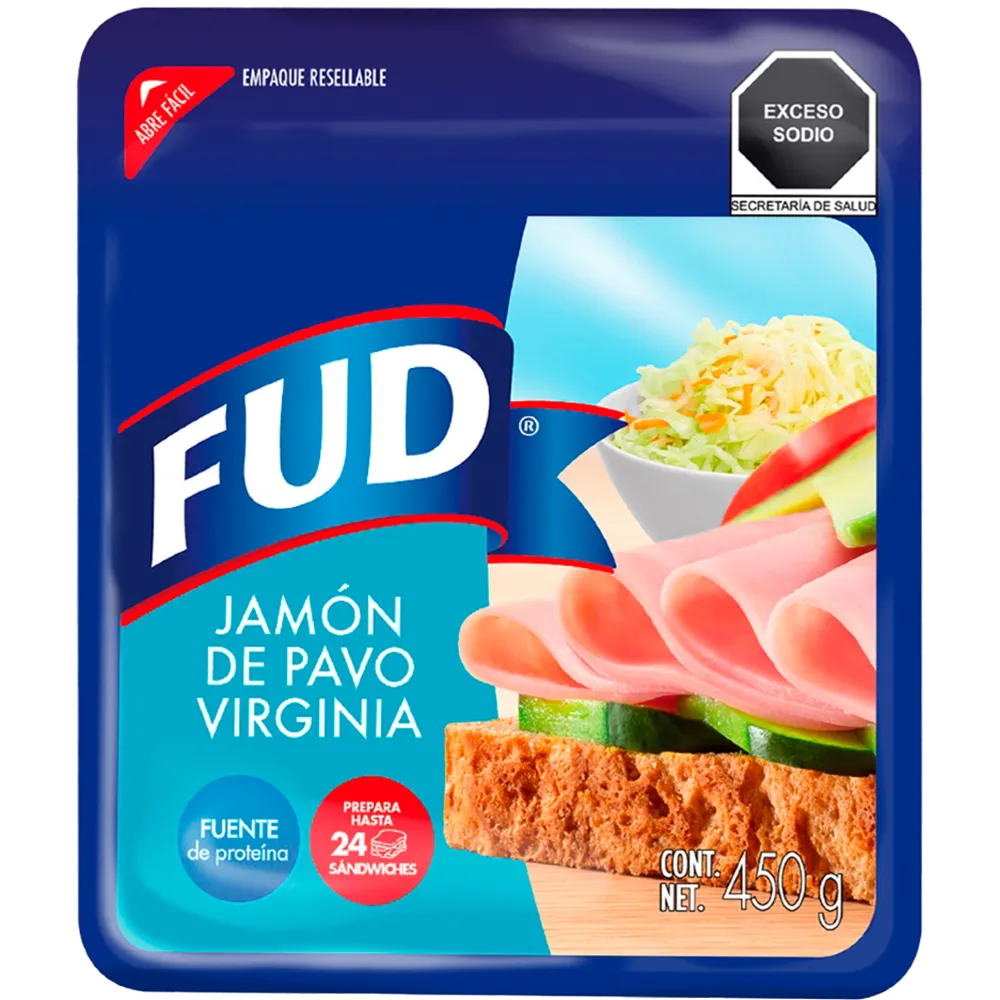 Jamon Virginia De Pavo Fud 450 Gr