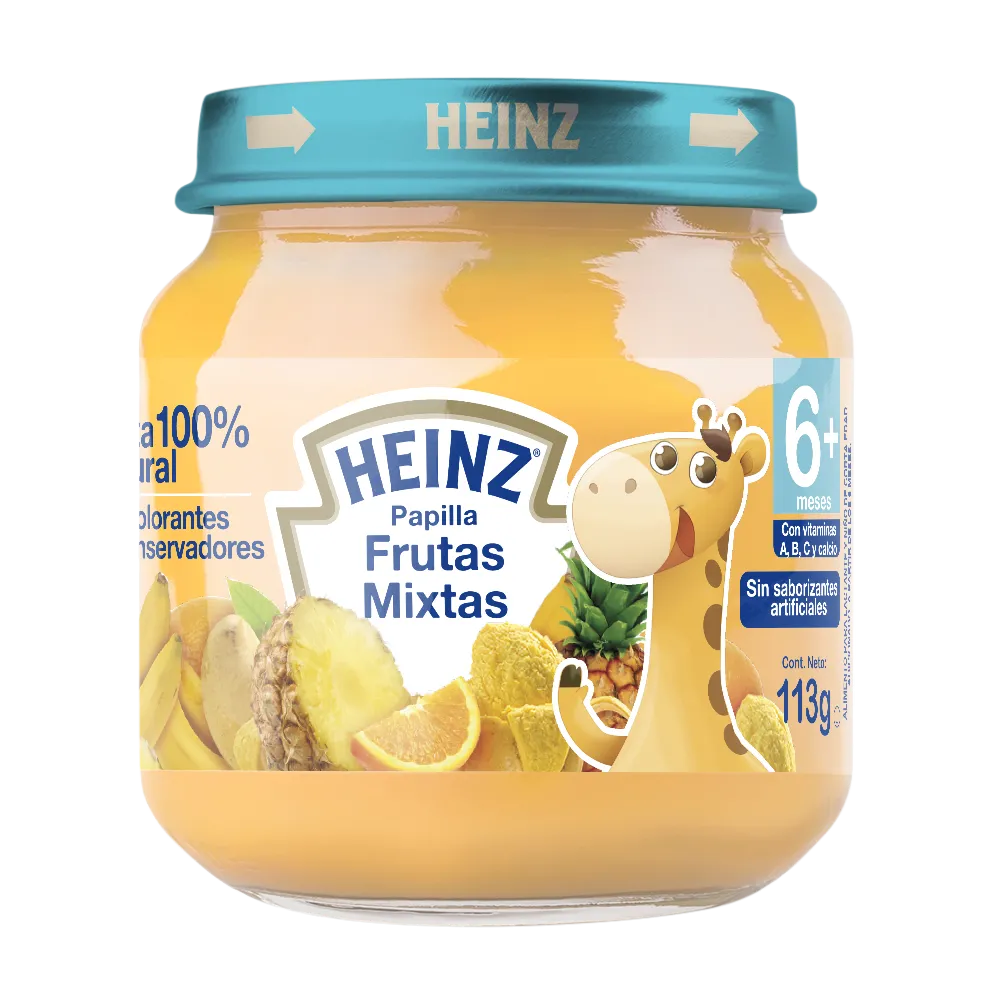 Papilla Segunda Etapa Frutas Mixtas Heinz 113 g