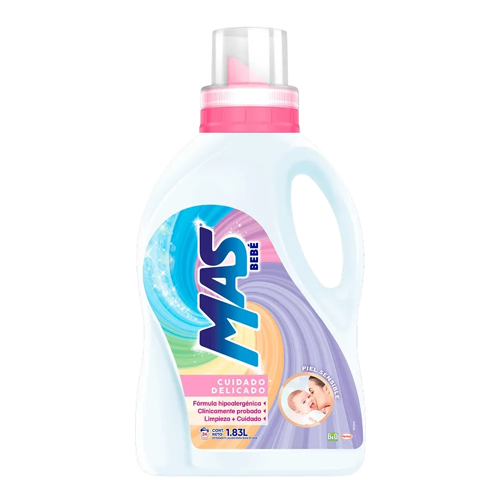 DETERGENTE LIQUIDO HIPOALERGENICO MAS BEBE 1.83 LITRO