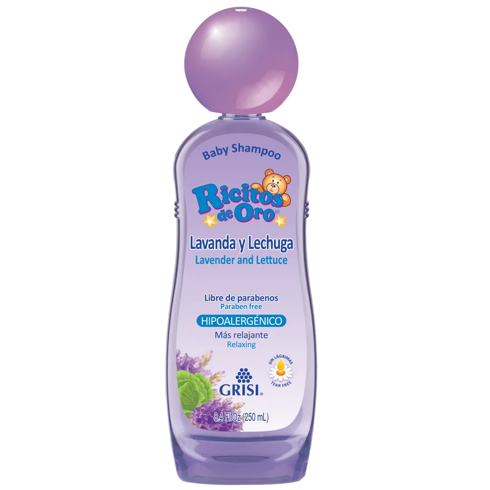 Shampoo para Bebe Lavanda Y Lechuga Ricitos De Oro 250 Ml