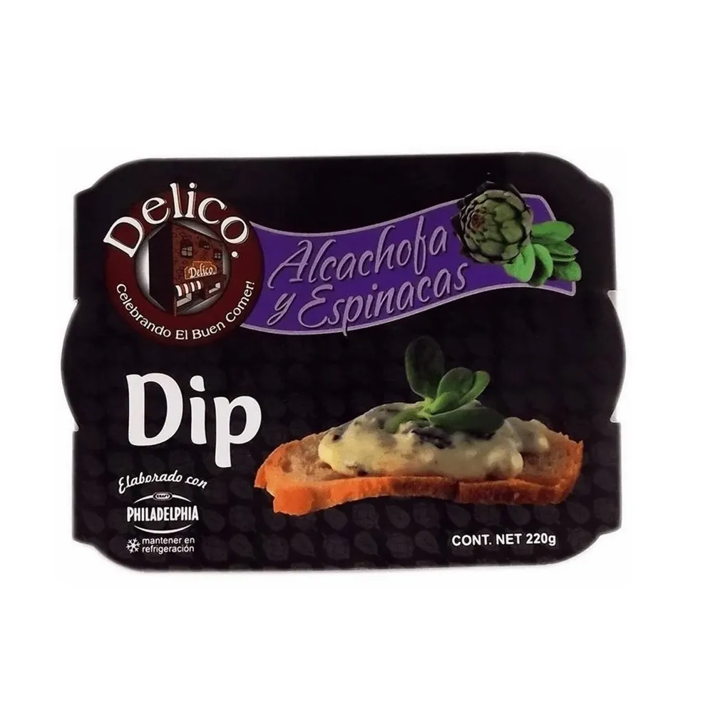 Dip Alcachofa Y Espinaca Delico 220 g