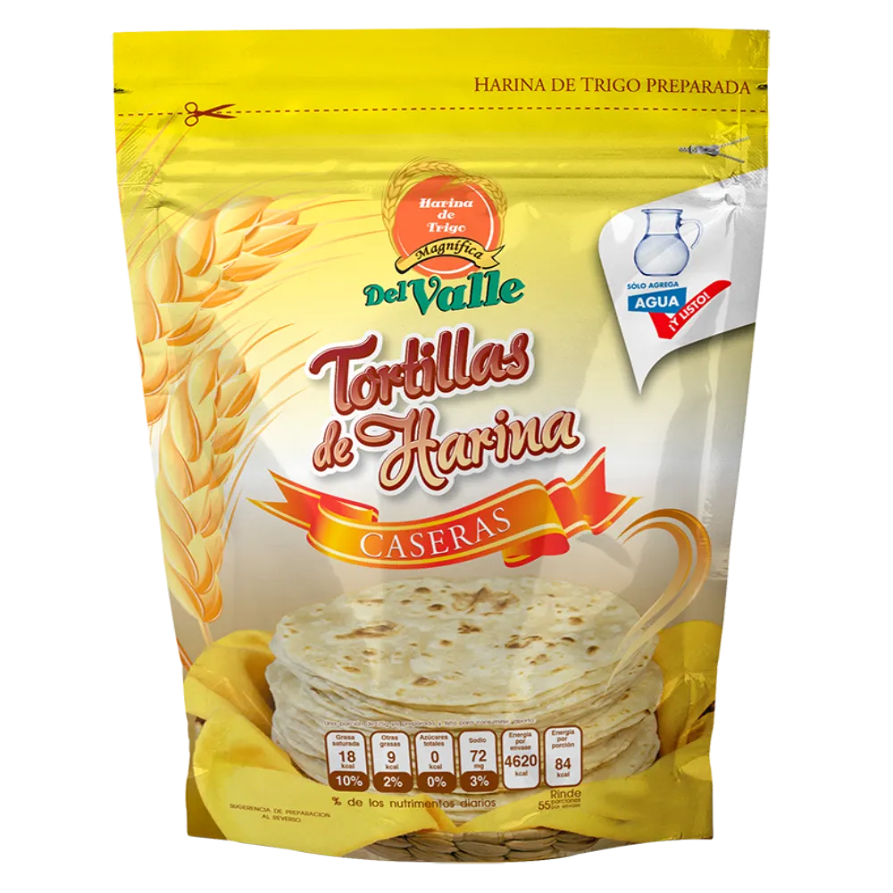Harina Preparada Para Tortillas Caseras Del Valle 1 kg