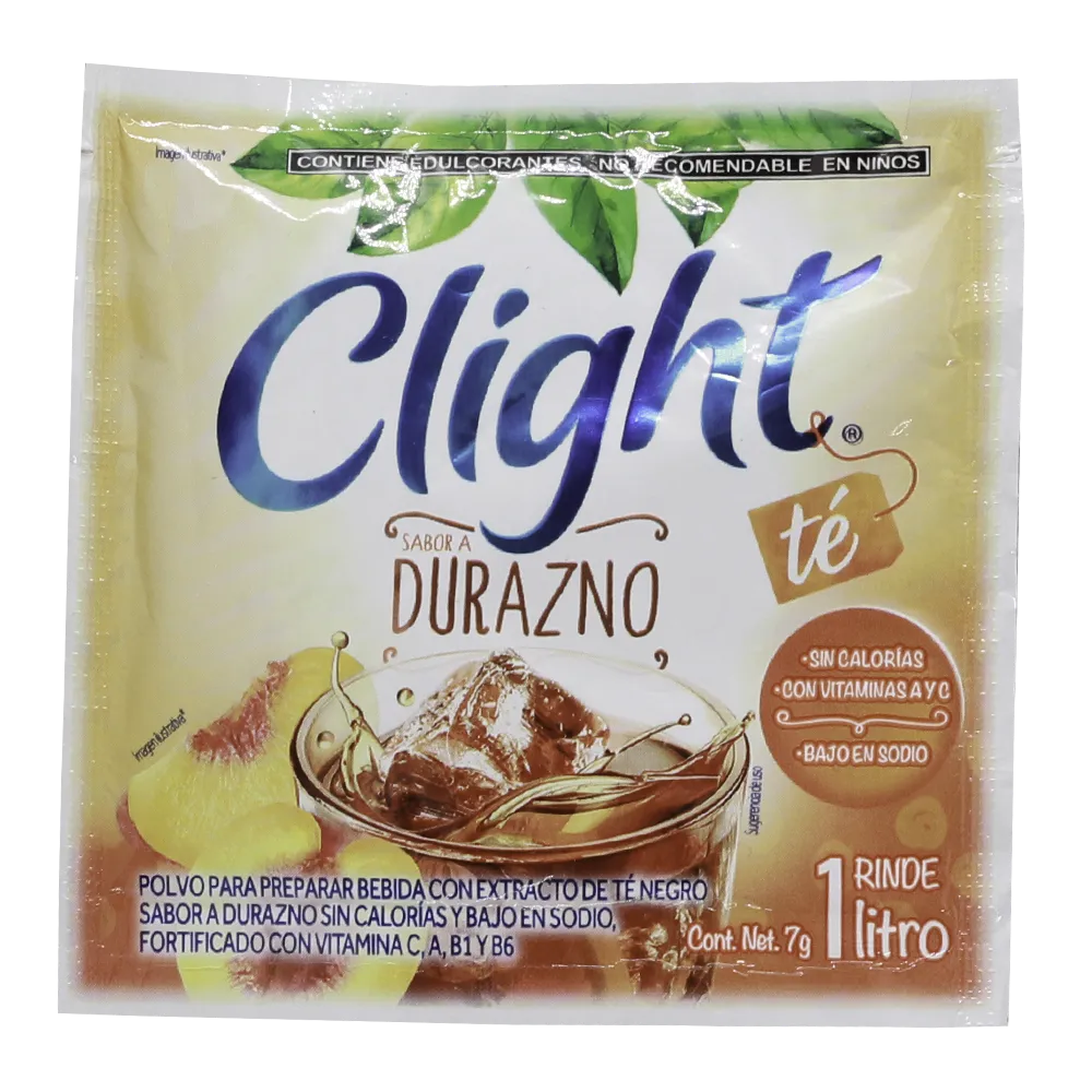 Bebida Te Helado En Polvo Durazno Clight 7 g