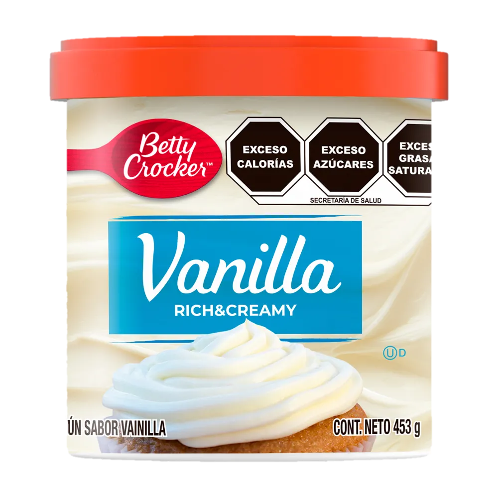 Betún Rich & CreamyVainilla Betty Crocker 453 g