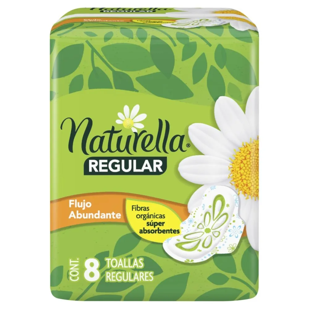 Toalla con Alas Moderado Naturella 8 Pza