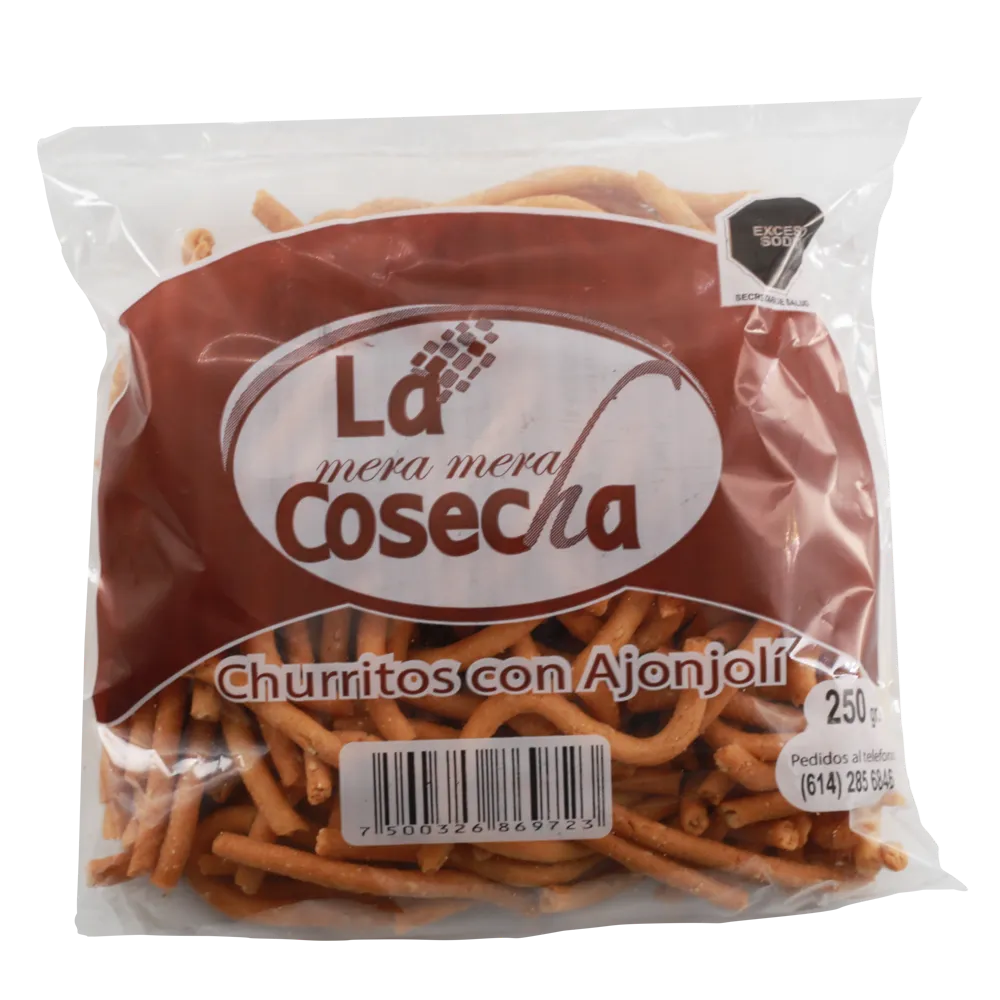 Churritos Con Ajonjoli La Mera Cosecha 250 g