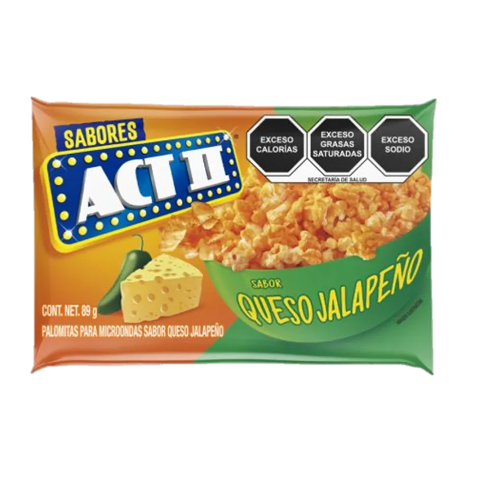 Palomitas De Maiz Queso Jalapeño Act Ii 89 g