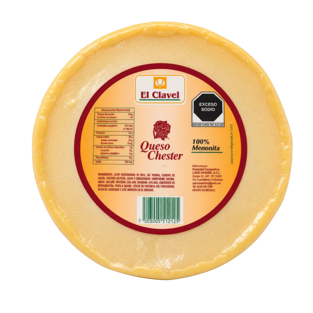 Queso Menonita Mini Rueda Clavel 1 Kg