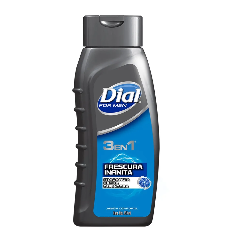 Jabon Liquido Corporal Frescura Infinita Dial Men 473 Ml