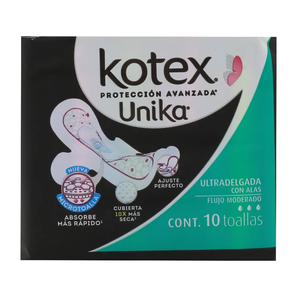 Toalla con Alas Ultradelgada Unika 10 Pza