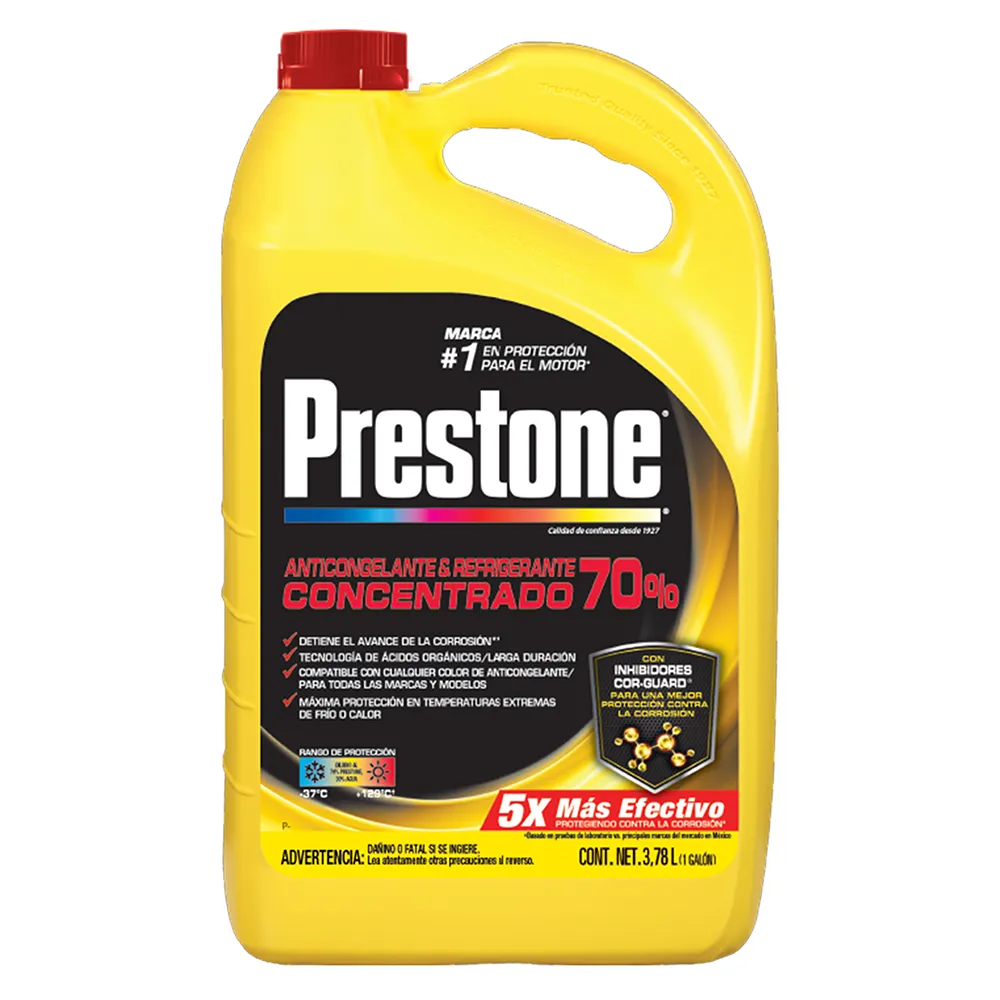 Anticongelante & Refrigerante Concentrado 70% Prestone 3.78 Lt
