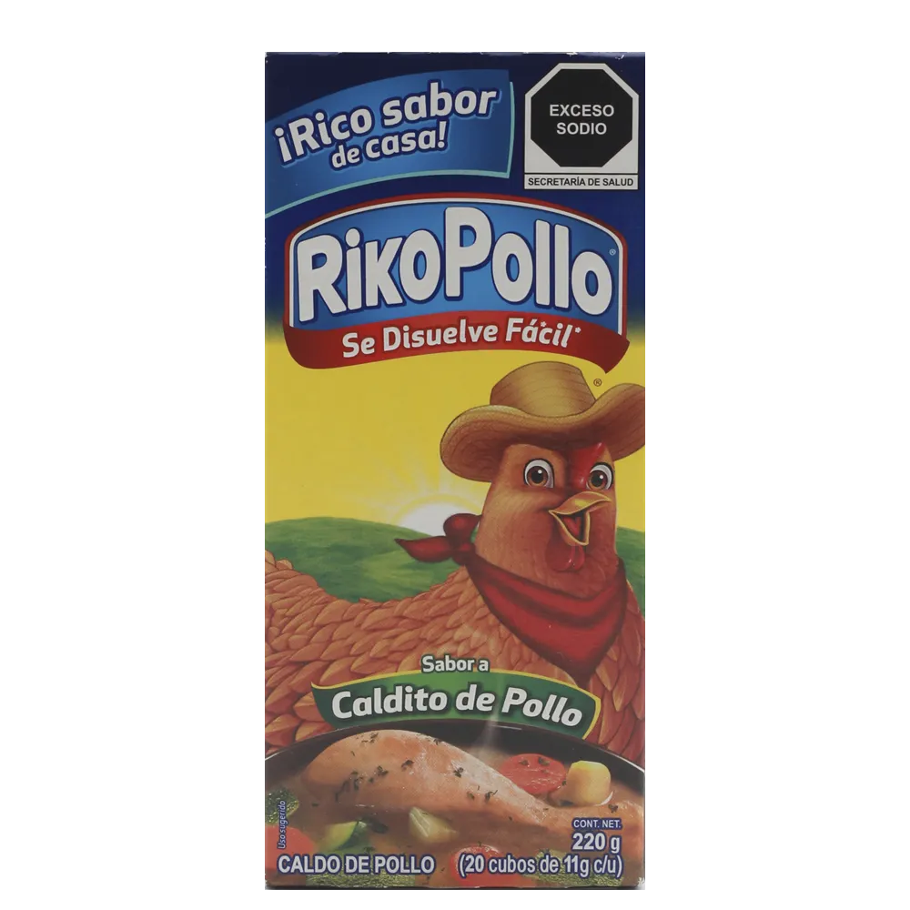 Caldo De Pollo 20 Cubos Riko Pollo 220 Gr