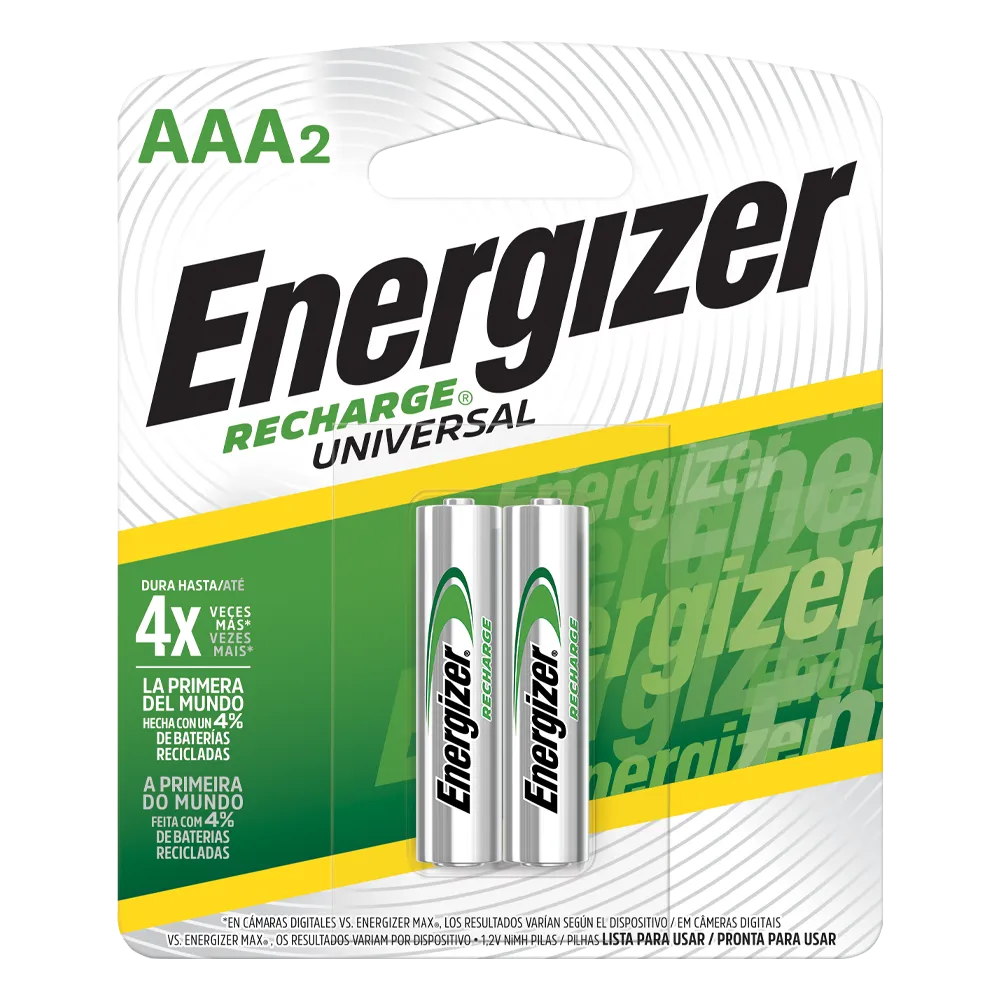 Pila Energizer Aaa Recargable Con 2 Pzs Energizer 1 Pz