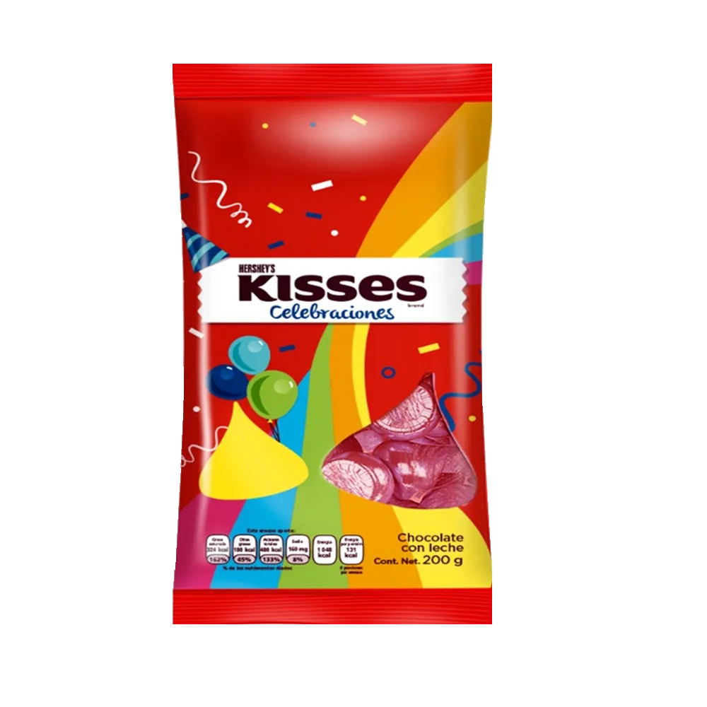 Chocolate Bolsa Rojo Kisses 190 g