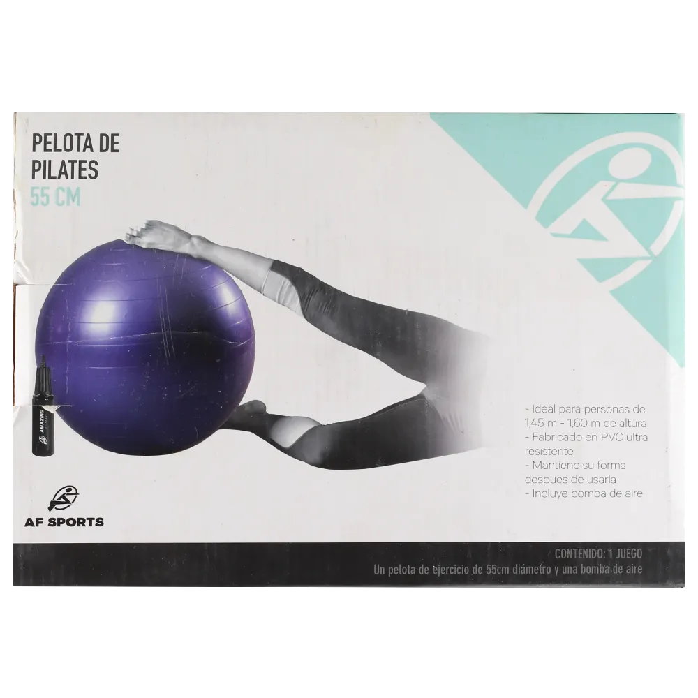 Pelota Yoga Pilates 55Cm Multicolor Amazing Fitness 1 Pz
