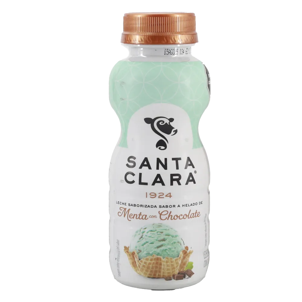 LECHE UHT SABOR HELADO DE MENTA CHOCOLATE DESLACTOSADA SANTA CLARA 250 MILILI