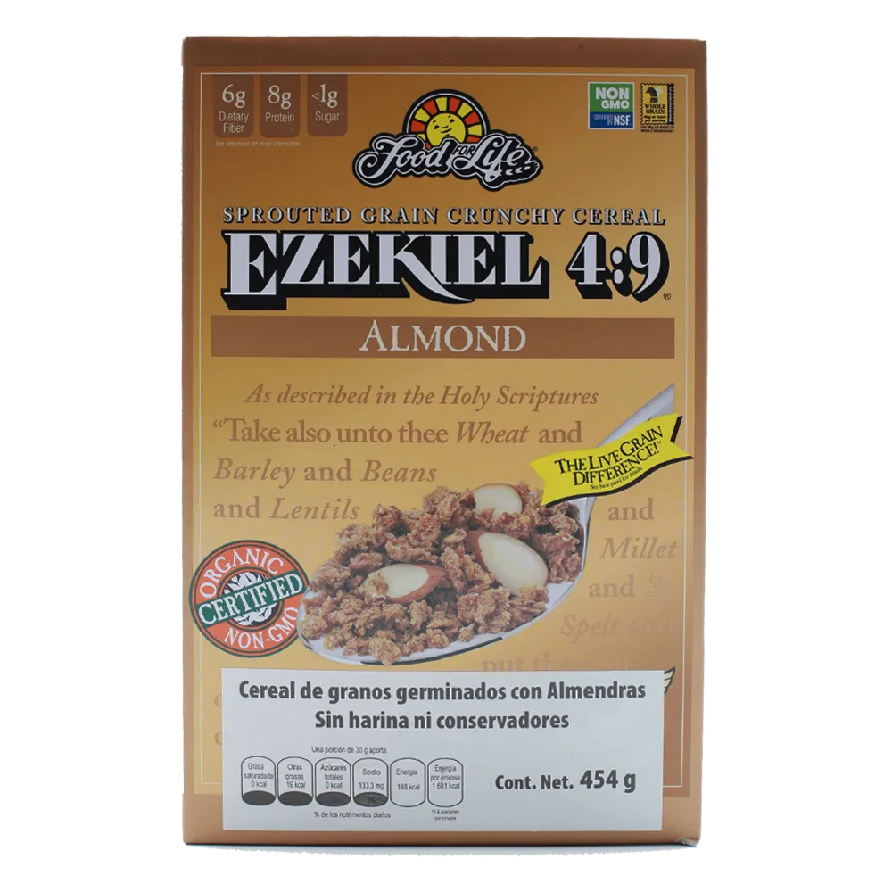 Cereal Granos Germinados Almedras Ezekiel 4:9 454 g