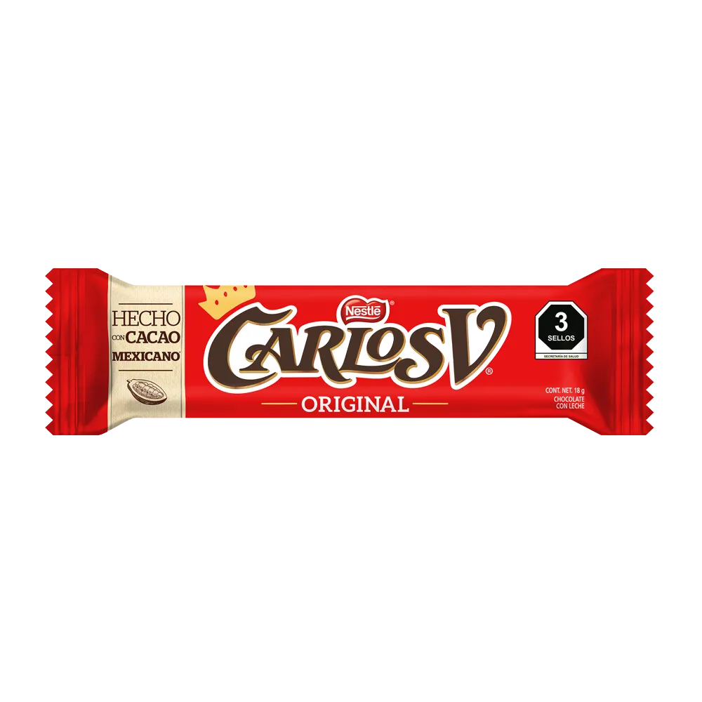 Barra De Chocolate Carlos V Nestle 18 g