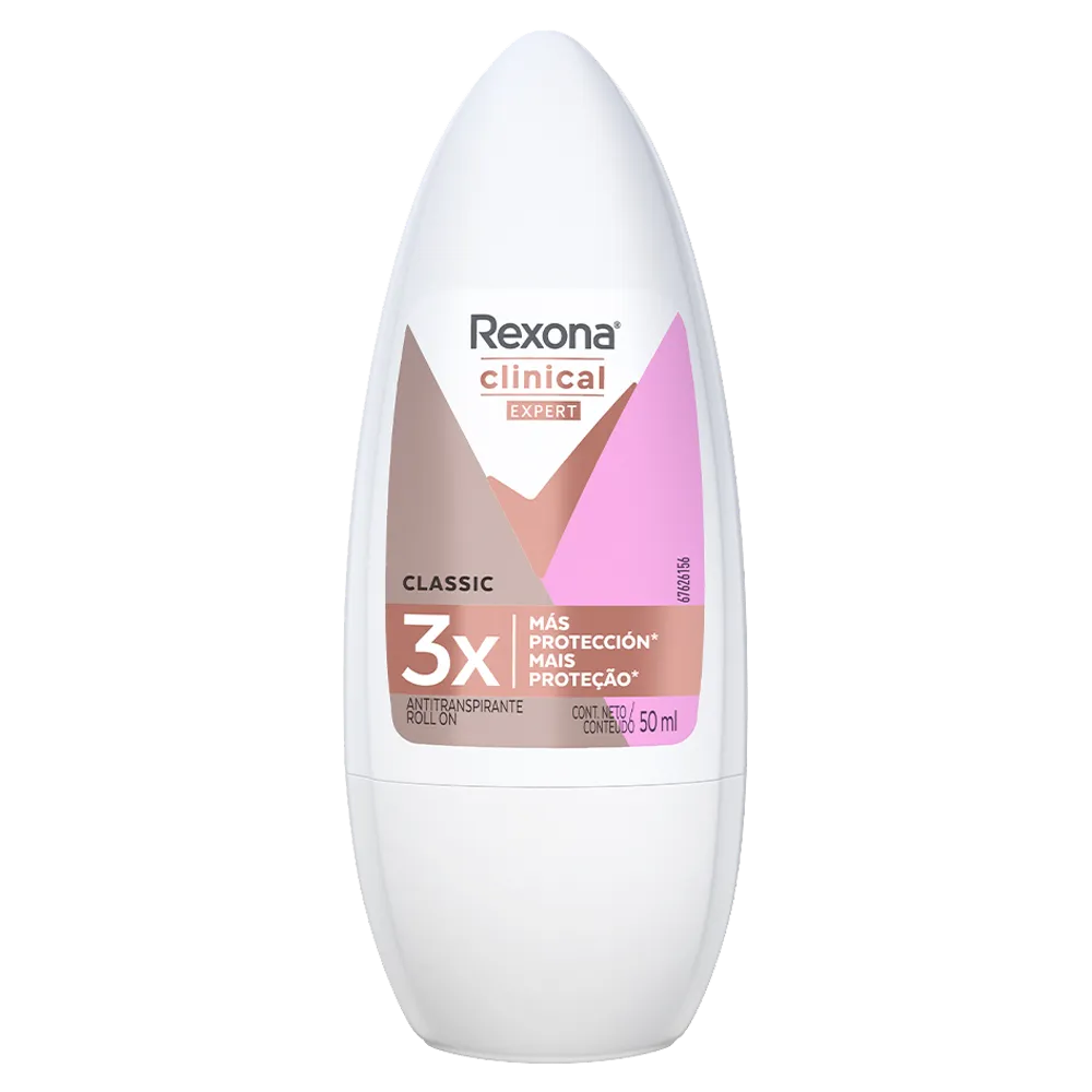 Antitranspirante Clinical Roll On Classic Rexona 50 Ml