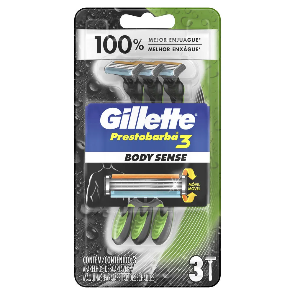 Rastrillo Desechable Prestobarba3 Bodysen Prestobarba 3 3 Pza
