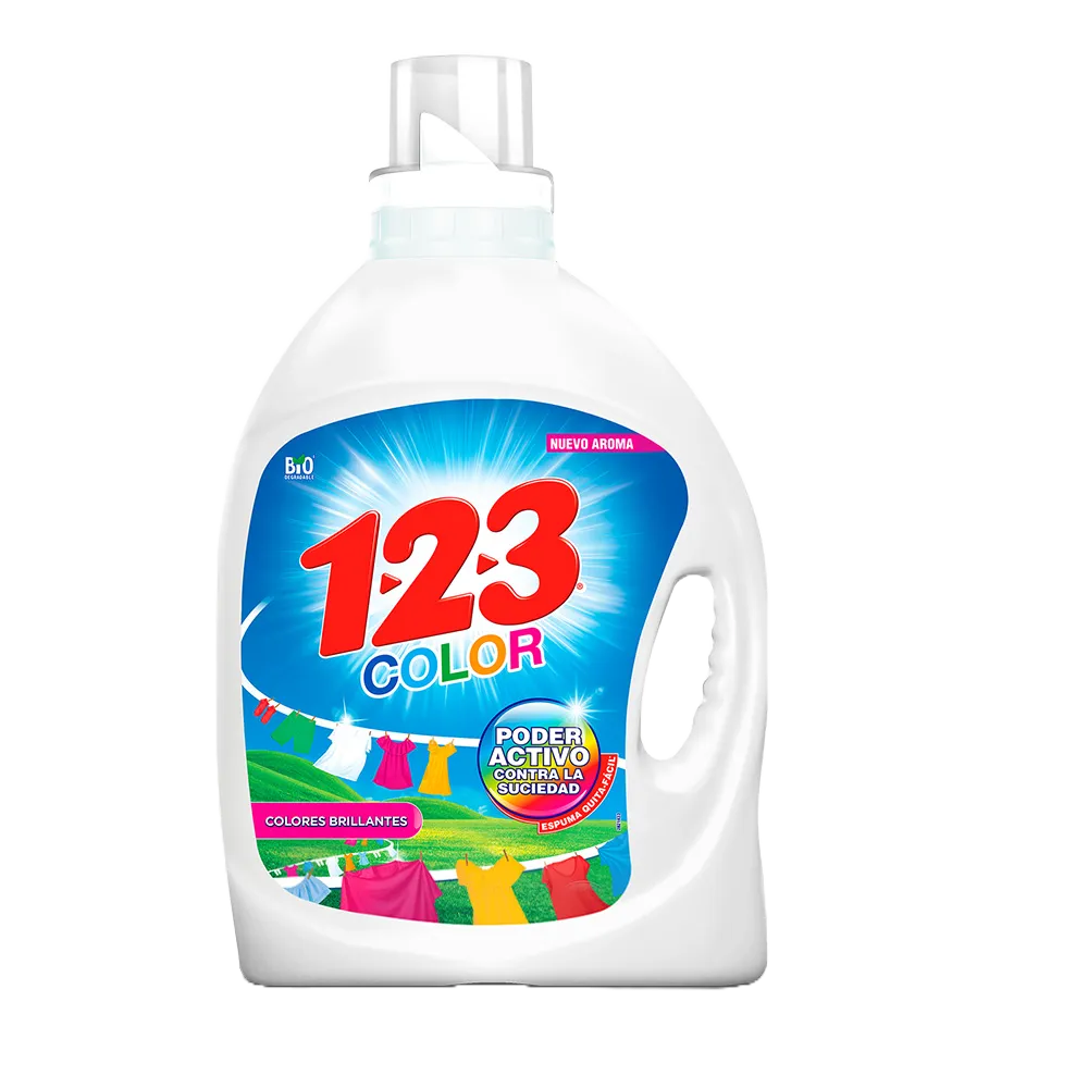 Detergente Liquido color 123 4.65 lt