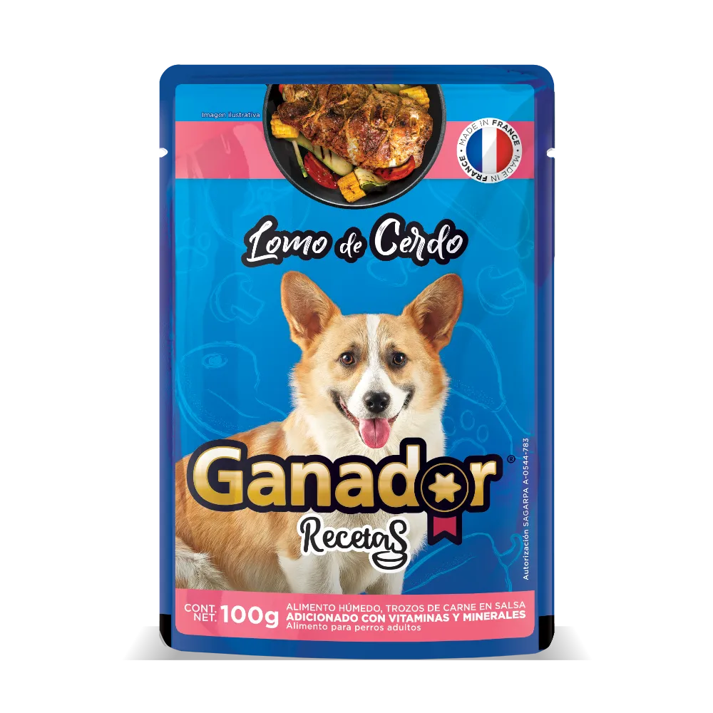 Alimento Humedo Para Perro Cerdo Ganador 100 g