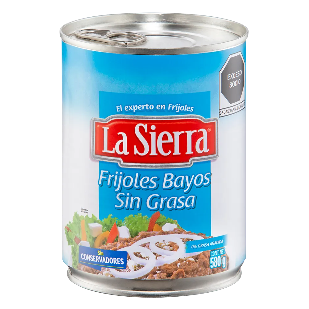 Frijoles Bayos Lata Sin Grasa La Sierra 580 g