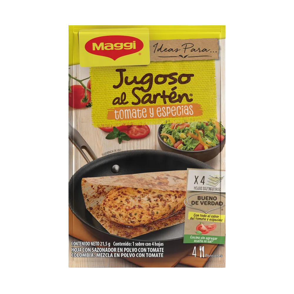 Jugoso Al Sarten Tomate Y Especias Maggi 21.5 Gr