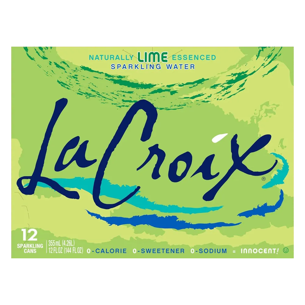 Sparkling Water Lime La Croix 12 Pz