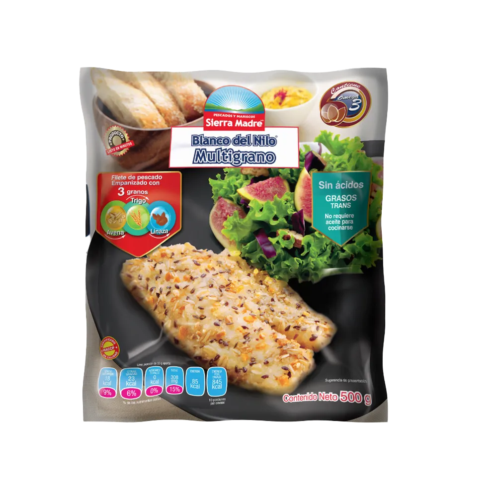 Filete De Pescado Multigrano Sierra Madre 500 Gr