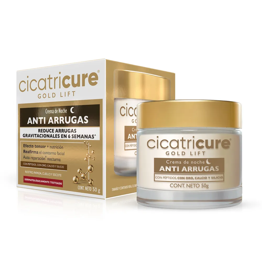 Cicatricure Gold Crema De Noche Crema Facial Genomma Lab 50 g