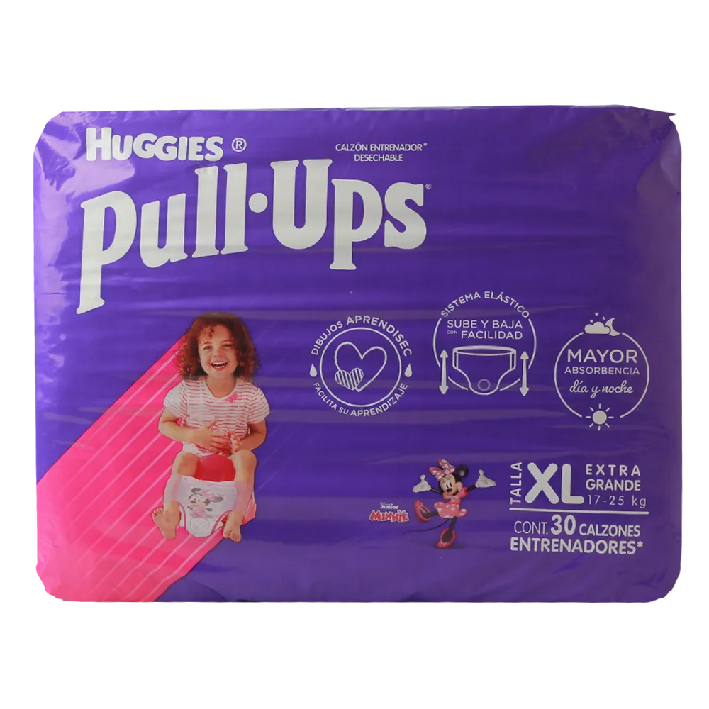 Calzon Entrenador Xl Niña Pull Ups 30 Pza