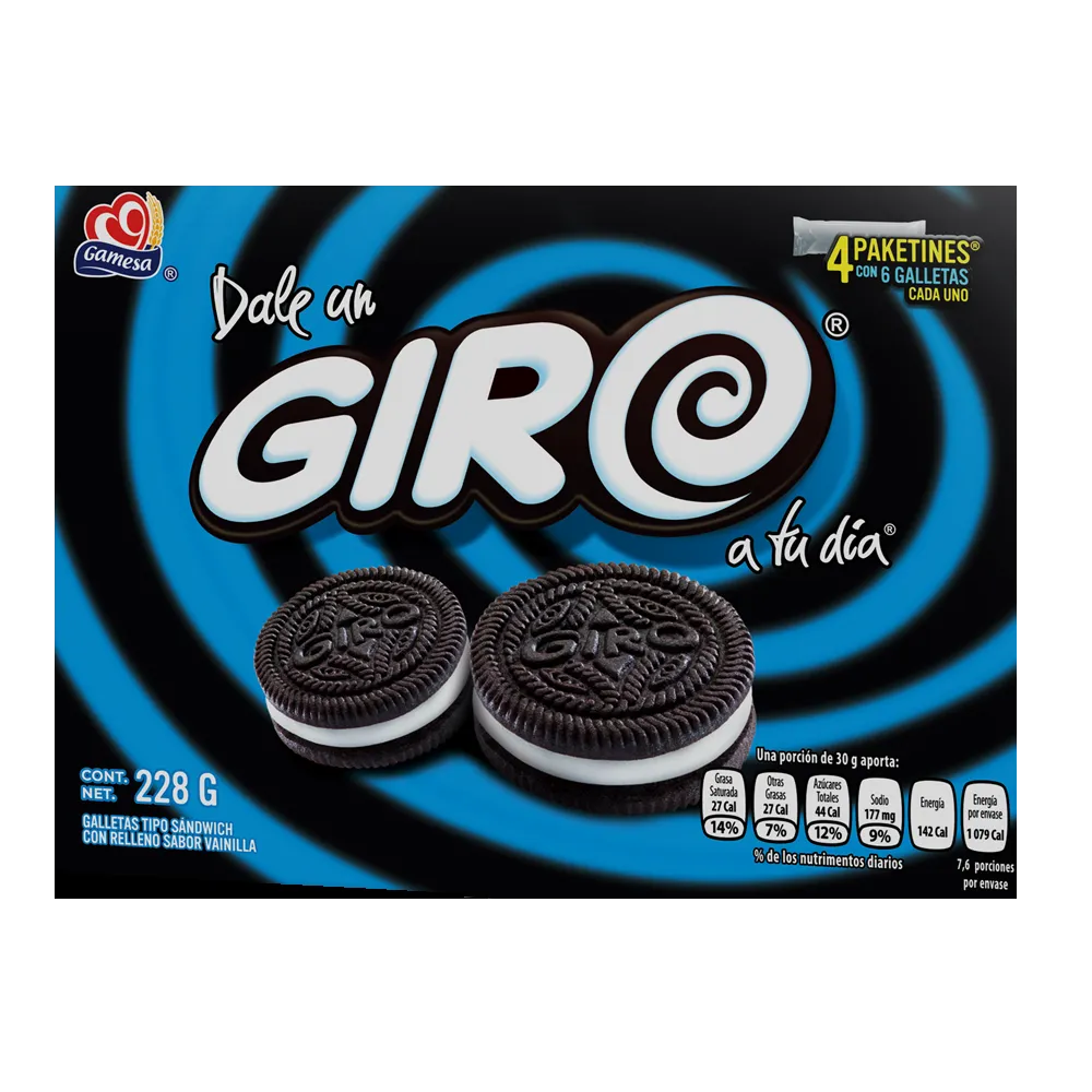 Galleta Giro Caja Gamesa 228 g