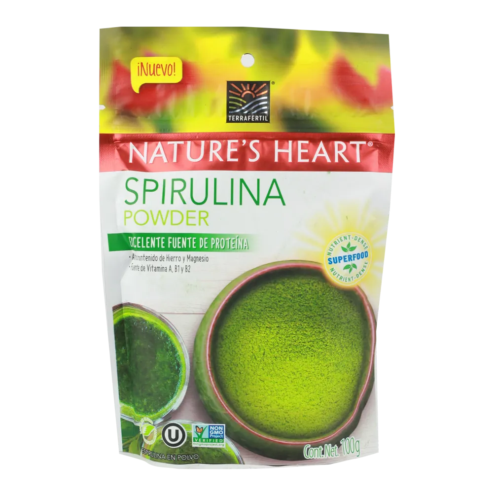 Spirulina Powder 100 G Polvo Natures Heart 100 g