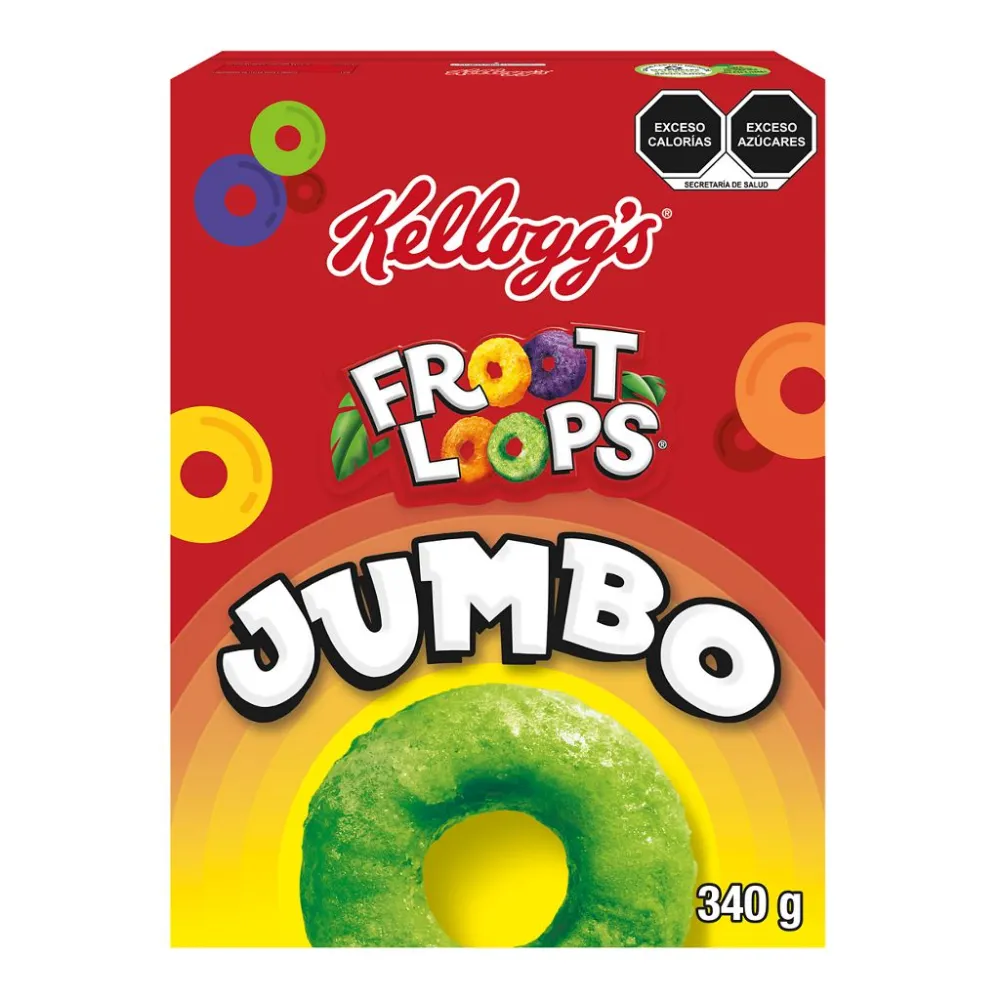 Cereal Froot Loops Jumbo Kelloggs 340 g