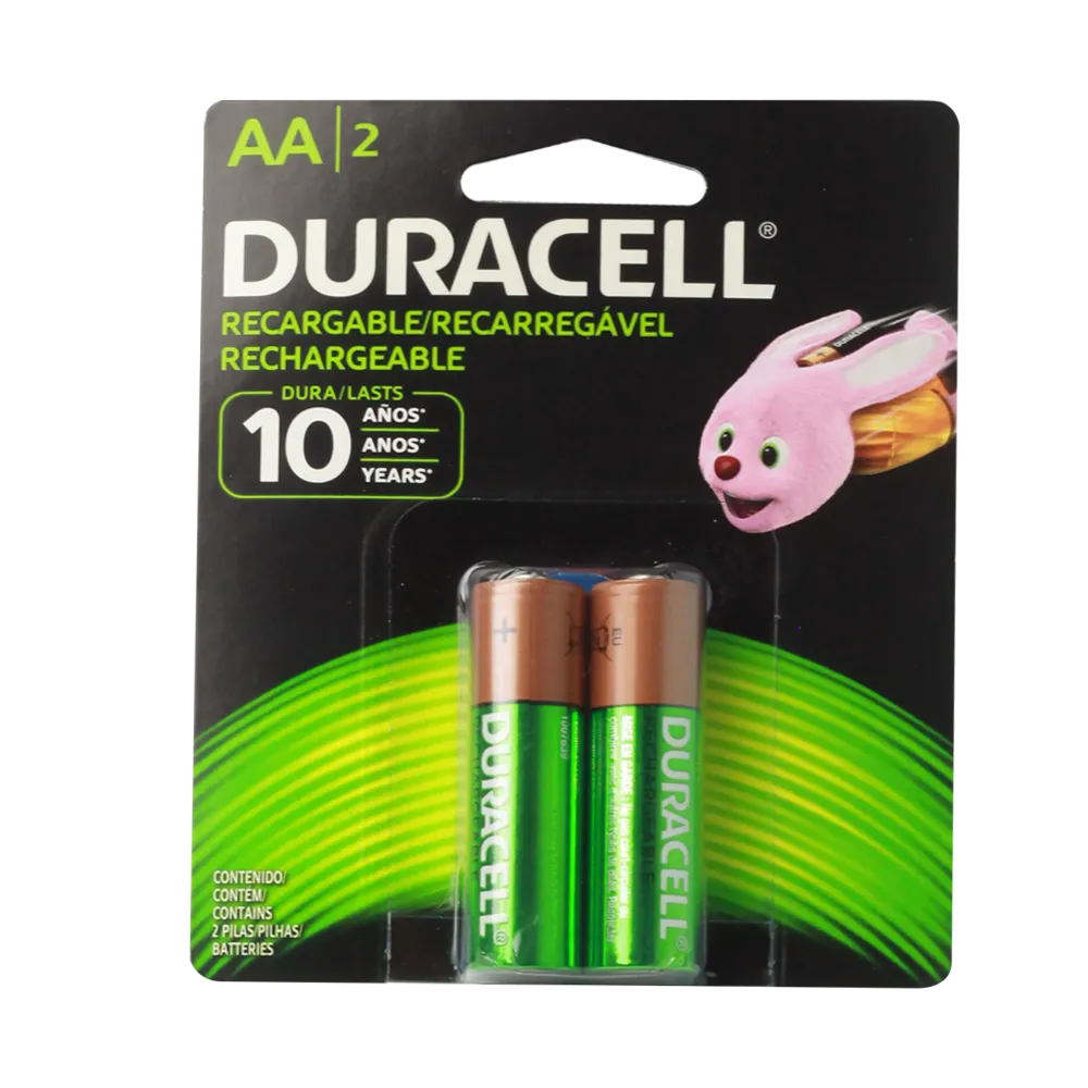 Pila Recargable Aa Con 2 Pzs Duracell 1 Pz