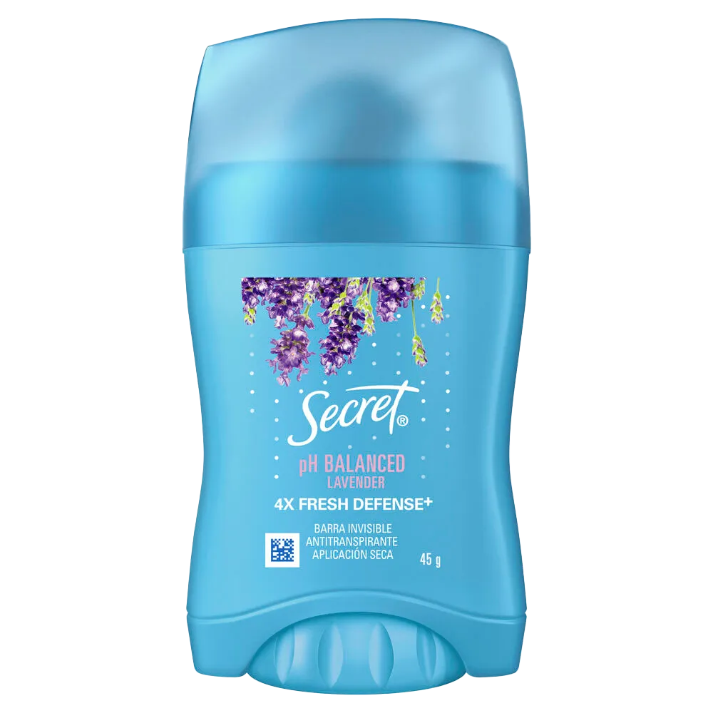 Antitranspirante Barra Lavanda Secret 45 g