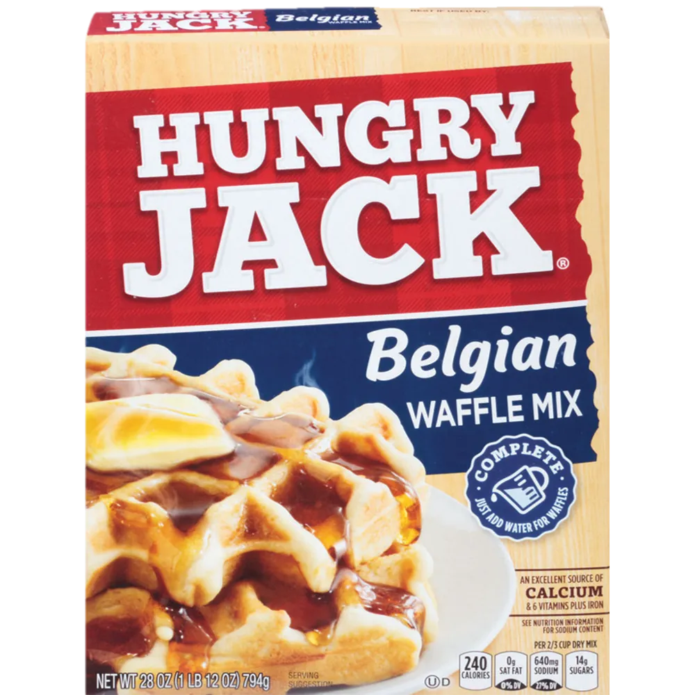 Harina Para Waffle Estilo Belga Hungry Jack 28 oz