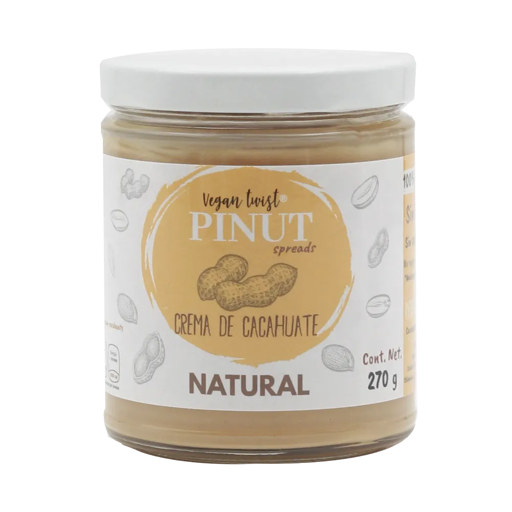Crema De Cacahuate Natural Pinut 270 g