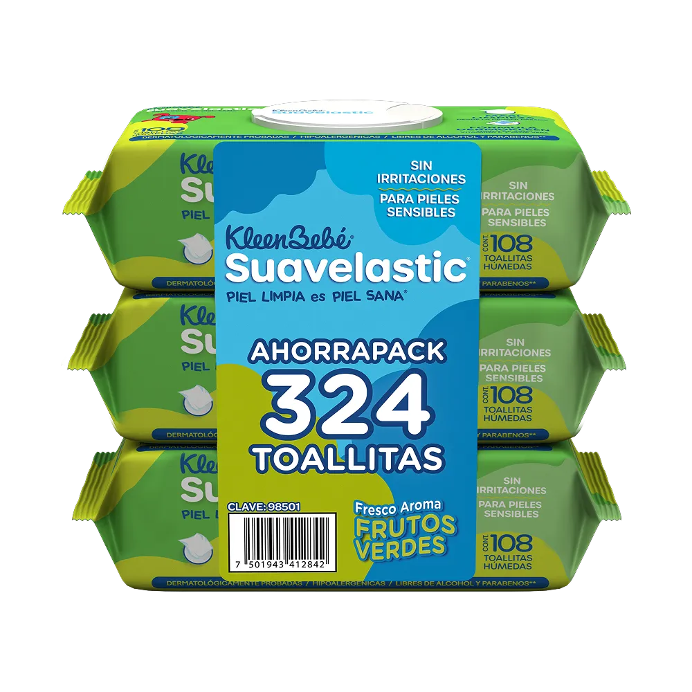 3 Pack Toallitas Humedas Suavelastic 100 Pza