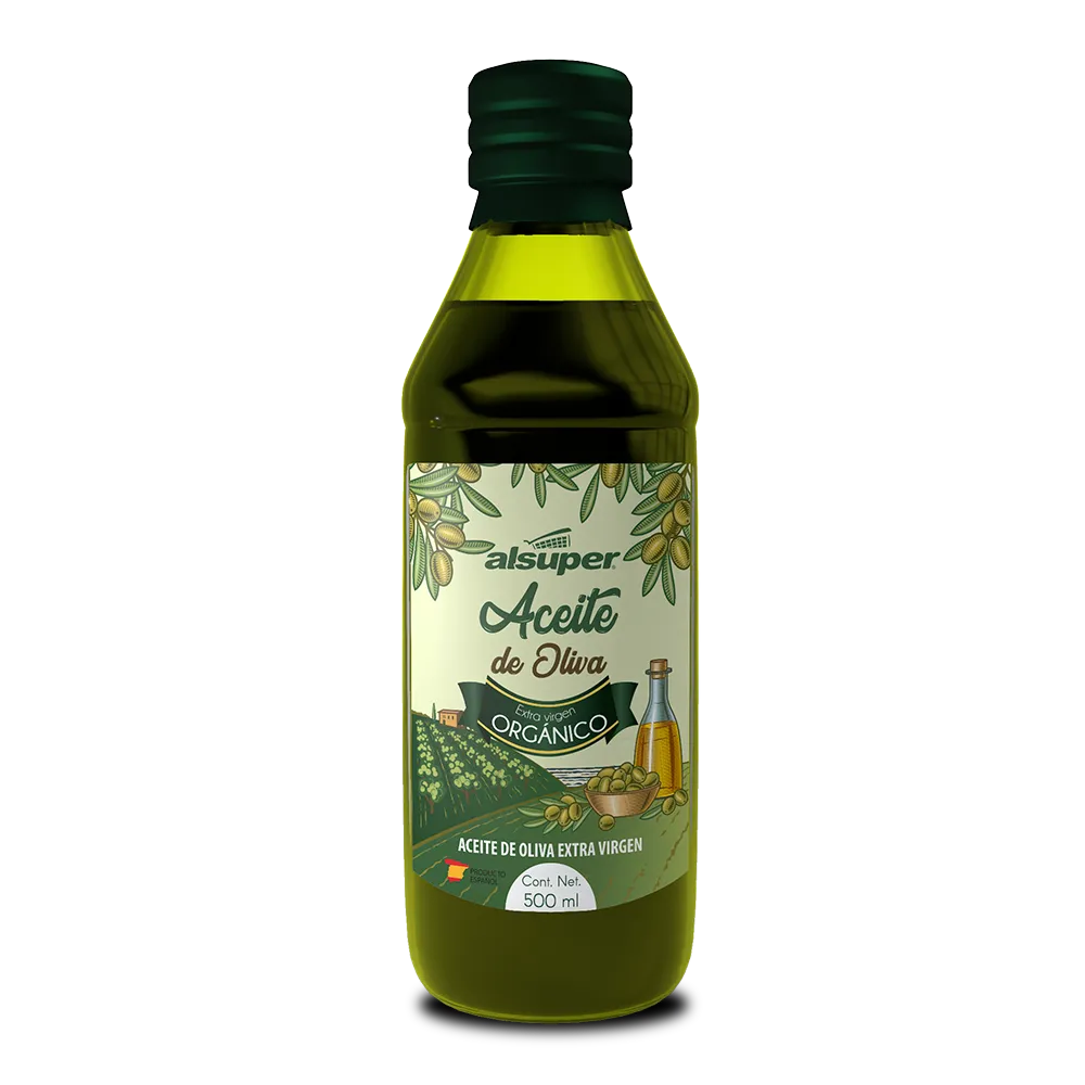 Aceite Oliva Organico Extra Virgen Alsuper 500 Ml